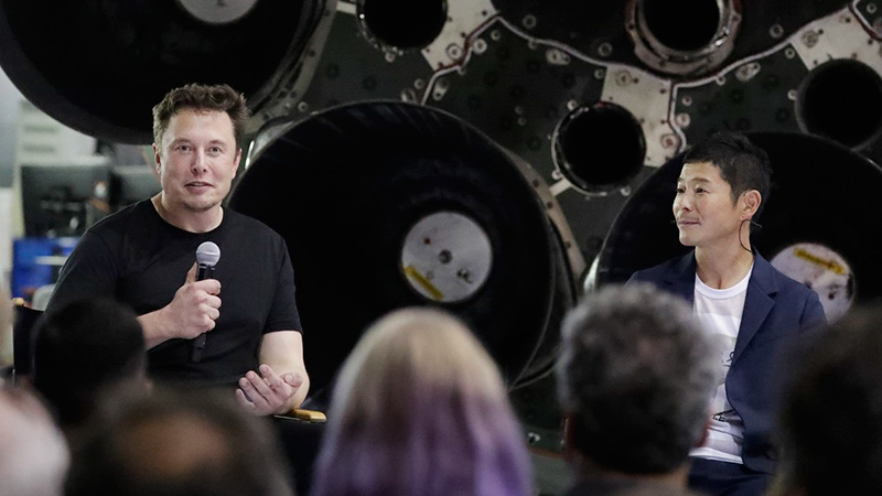 Milionário japonês Yusaku Maezawa será o primeiro turista lunar de SpaceX