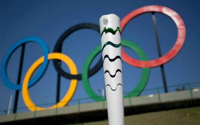 Carregadores da tocha olímpica dos Jogos do Rio 2016