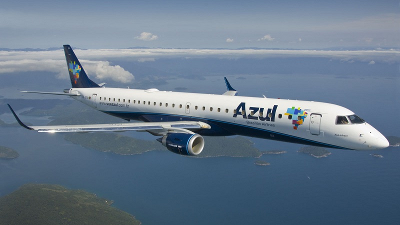 Azul registra crescimento em 2017