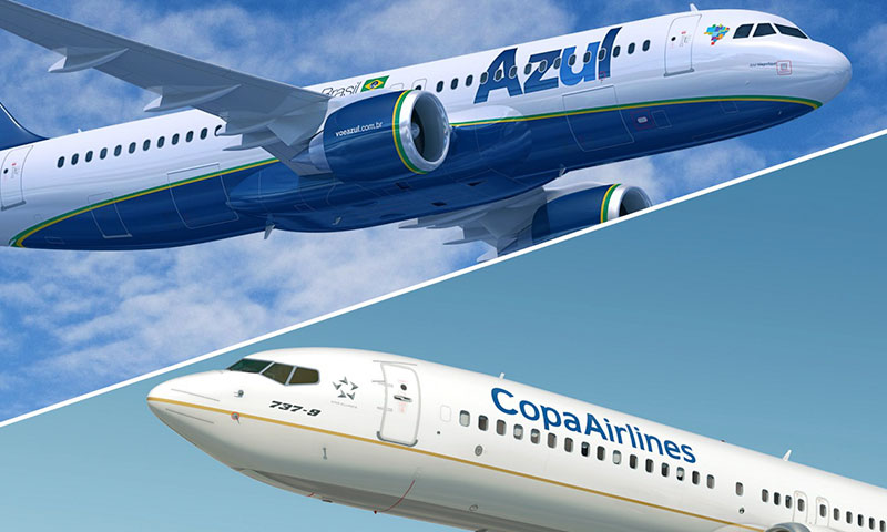 Azul e Copa Airlines anunciam acordo de codeshare
