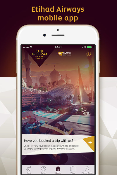  Etihad Airways lança app e redefine experiência de viagem
