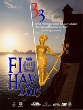 A topo já área expositiva de Cuba para FIHAV 2015