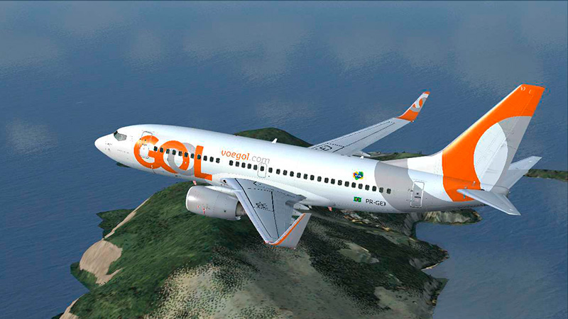 O benefício da linha aérea brasileira GOL cai um 6% no primeiro trimestre