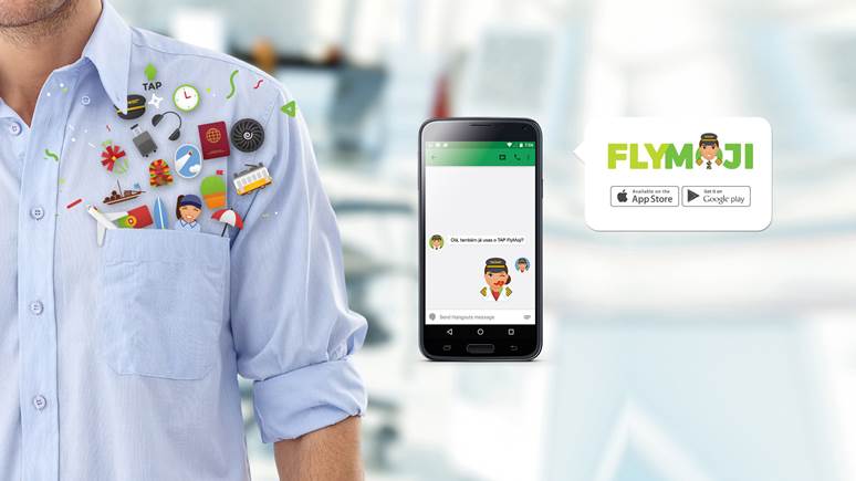 TAP lança emojis para smartphones