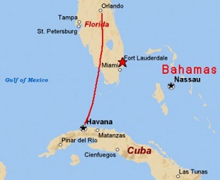 Volta a rota aérea Orlando-Havana