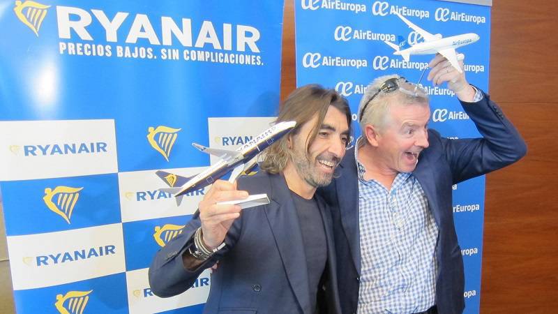 Parceria entre Ryanair e AirEuropa vai oferecer voos ao Brasil