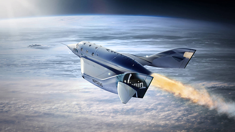 Provam com sucesso nave de Virgin Galactic para o turismo espacial